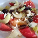 cucina heirloom tomato, feta