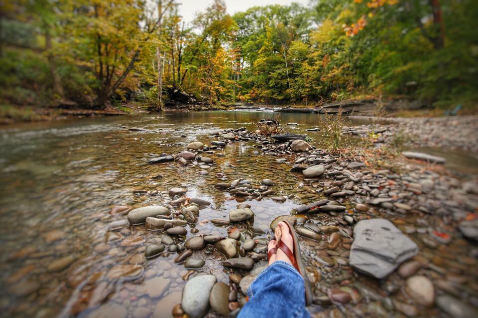 feet in stream